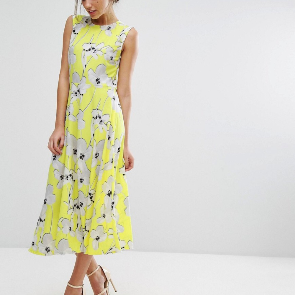 Every Cloud ASOS Floral Midi Dress - Picture 1 of 5